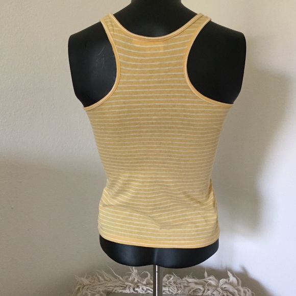 Roxy Girl Striped Yellow Tank Top - Picture 2 of 4